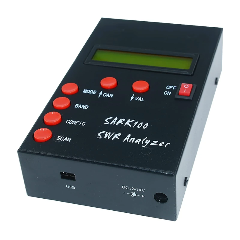 Heaveant Antenna Analyzer, SARK100 SWR Antenna Analyzer Standing Wave Tester for Impedance Capacitance Measurement 1-60MHz