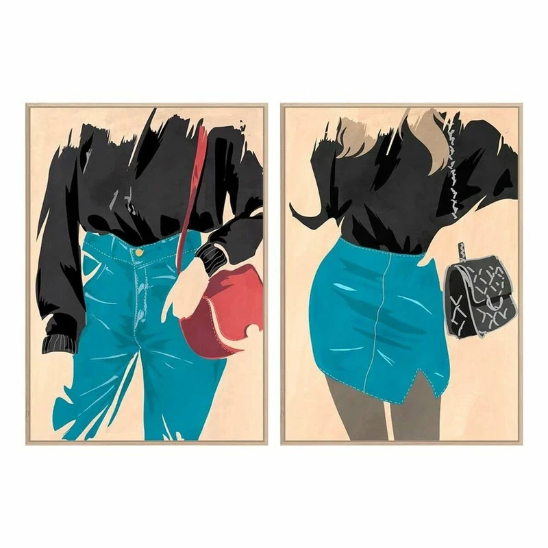 DKD Home Decor Woman (2 pcs) (83 x 4.5 x 123 cm)