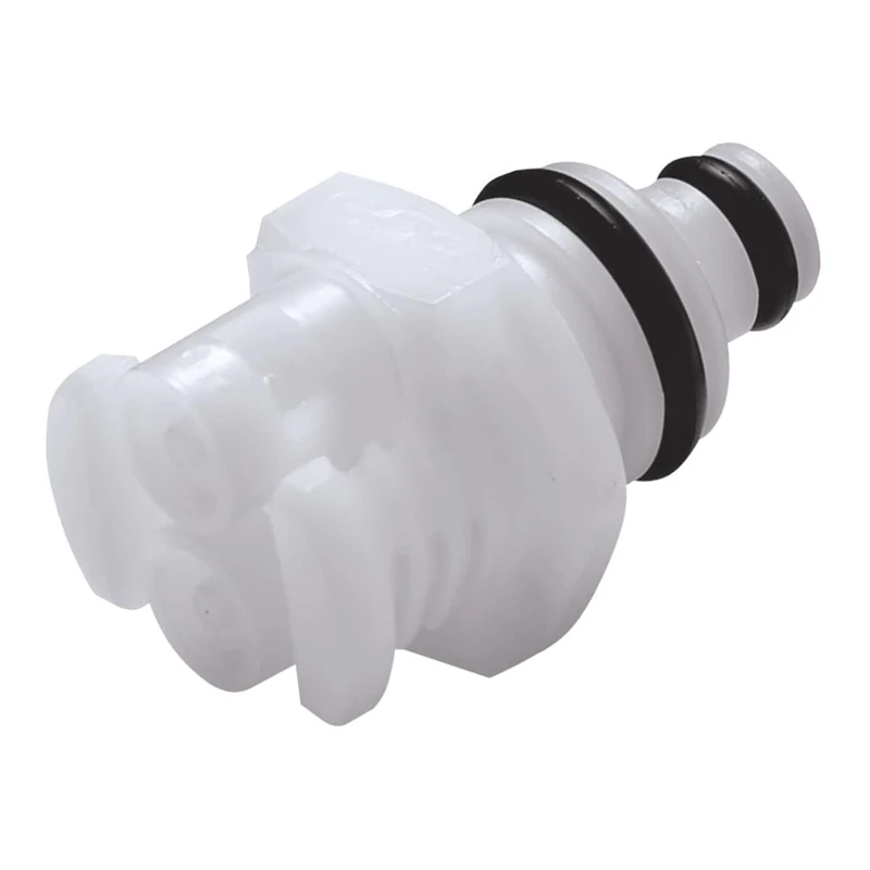 neoLab Acetal 2-0830 2 in 1 Quick Coupling No Stop Nut 2 x 1.7 mm Diameter Male Clutch Part with Olive 3 mm for DM Inner Pipe 1 Male Female White