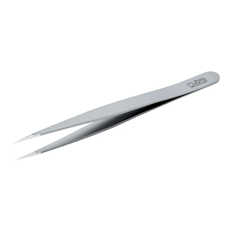 neoLab 2-0210 Stainless Steel Type 0 Ion Tweezers, Straight, Very Pointed, 1 Picture, 120 mm Length, 0.3 mm Tip Width