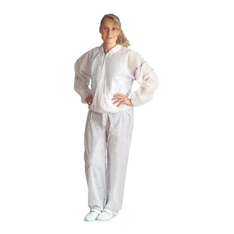 neoLab 2-2172 Tyvek Protection Overall without Hood, International Size Xl, White