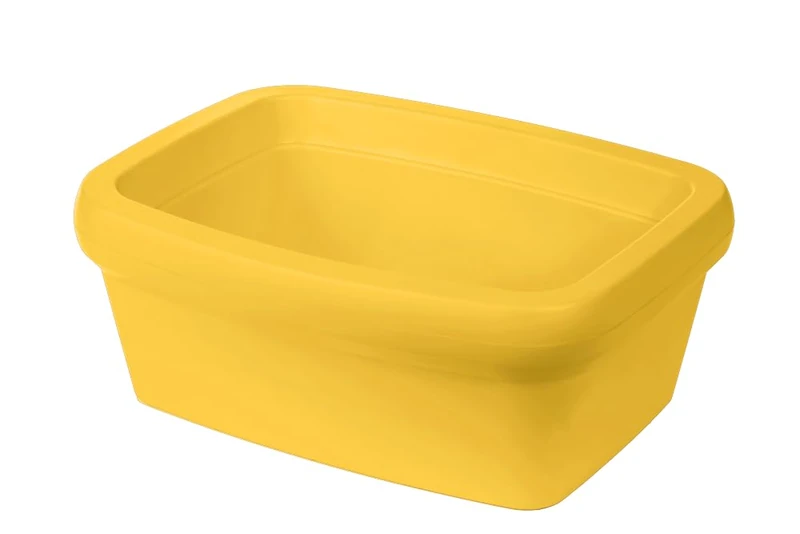neoLab 2-4998 PVC Lightweight Ice Tray without Lid, 4L Capacity, 310 mm x 245 mm x 120 mm, Yellow