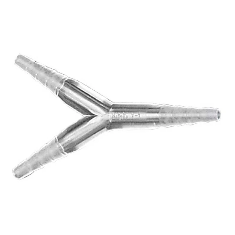 neoLab 2-1854 TPX Polymethylpents/Plastic Type Y Hose Connector for Same Hose Diameter Symmetry 5 mm - 9 mm for Inner Diameter 1, Transparent, 10 Pieces