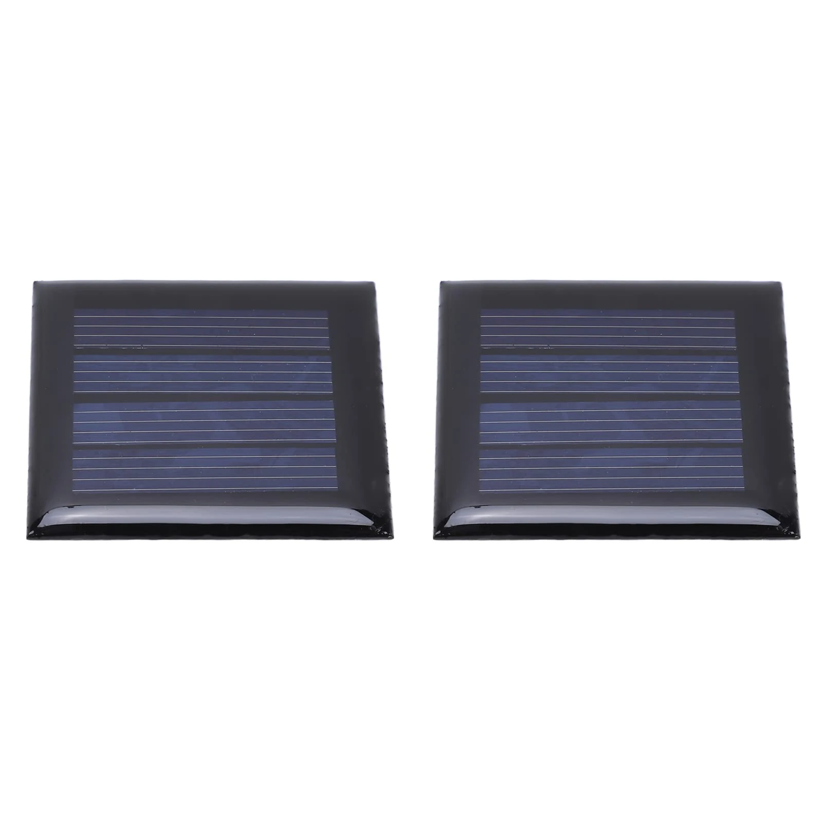 Micro Solar Panels, 2V 210mA 40x40mm/1.6x1.6in Polycrystalline DIY High Efficiency Photovoltaic Cells Charger 2pcs for DIY Emergency Lights
