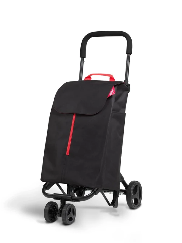 GIMI Twin Black Shopping Trolley, 50 litri di capienza