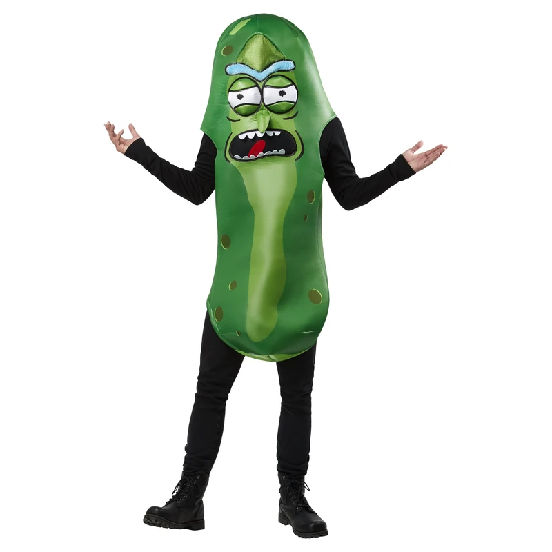 Rubies Official Rick and Morty Pickle Rick Costume, Adult Fancy Dress, One Size Halloween Halloween - Image 1