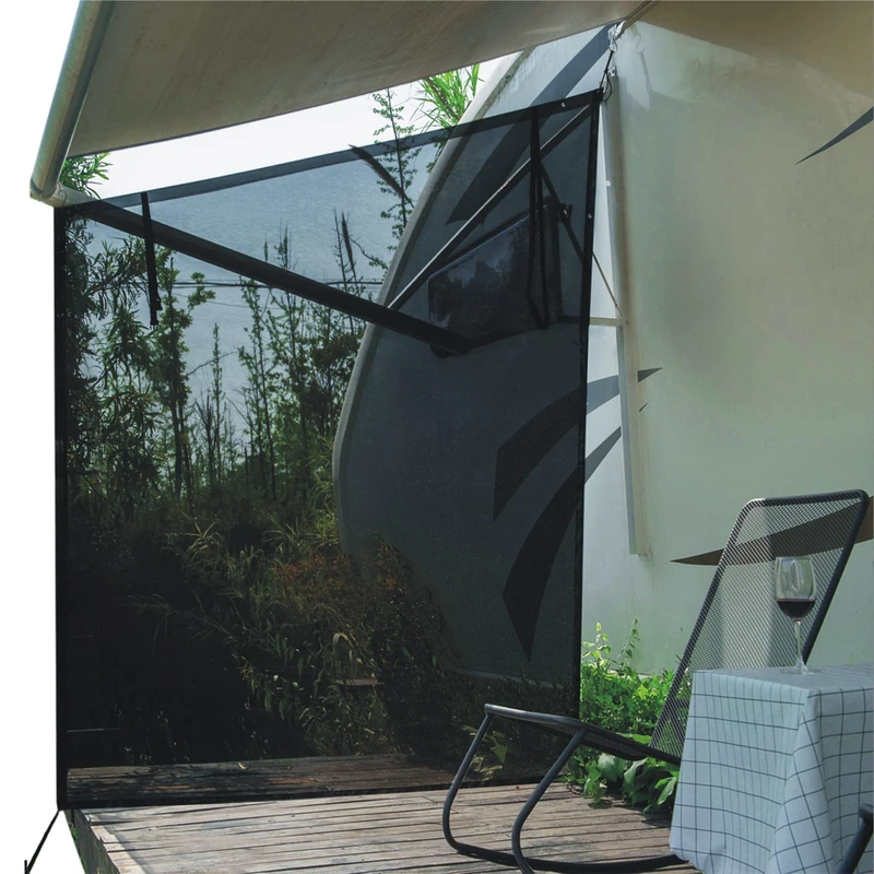 Dulepax S23 Modern Black Mesh Motorhome Side Protectors 7x9 - Image 1