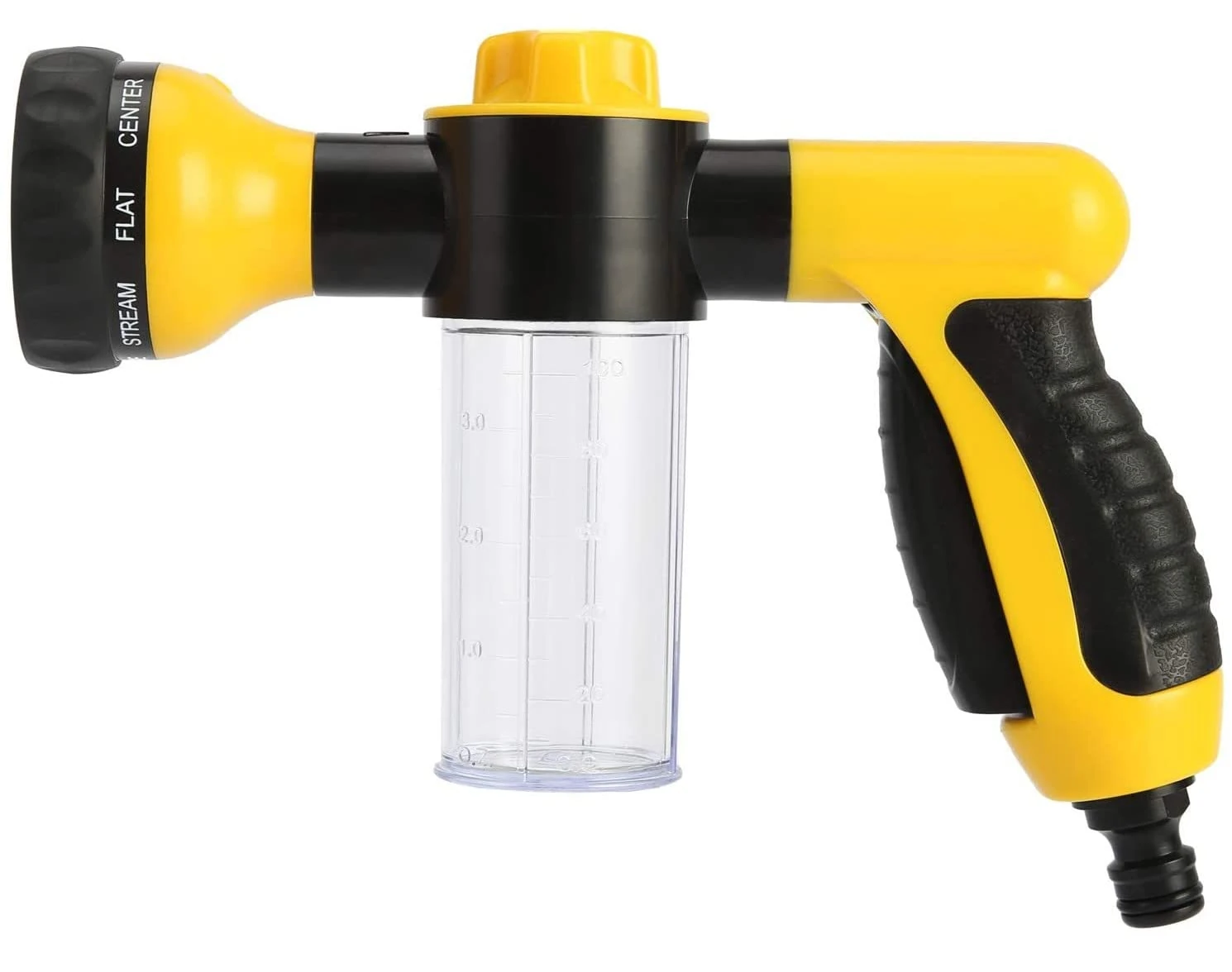 KAHEIGN Garden Hose Foam Sprayer, 8 Patterns High Pressure Nozzles Watering Sprayer Soap Dispenser with Soap Reservoir for Car Washing Pets Shower Plants Watering