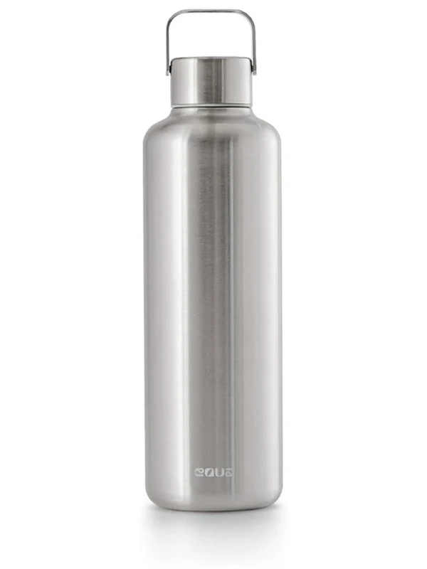 EQUA Timeless Stainless Steel Reusable Water Bottle, 1000ml, Leakproof, BPA Free, Steel
