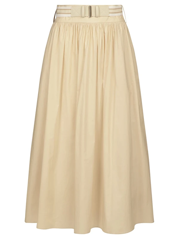 ApartFashion Women's Midi Skirt, Beige, 18