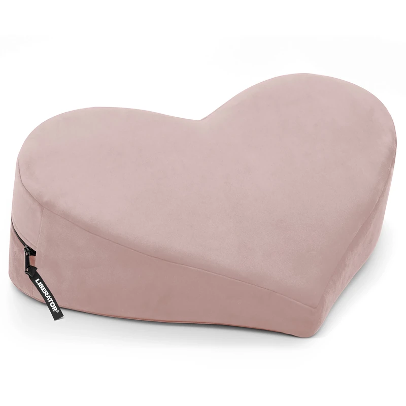 Liberator Heart Wedge Sensual Positioning Pillow - Microvelvet Rose 14088