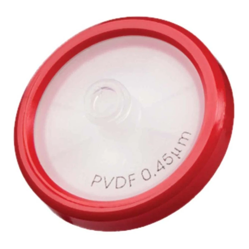 neoLab Polyvinyliden Fluoride HPLC Syringe Filters 30mm 0.20µm Pore Size Red Pack of 100