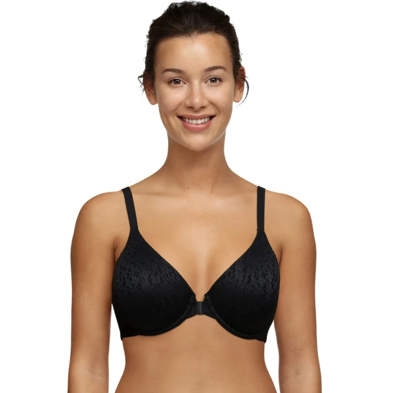 Chantelle Women's Norah Full-Coverage Front Closure Bra Molded, Black, 40E