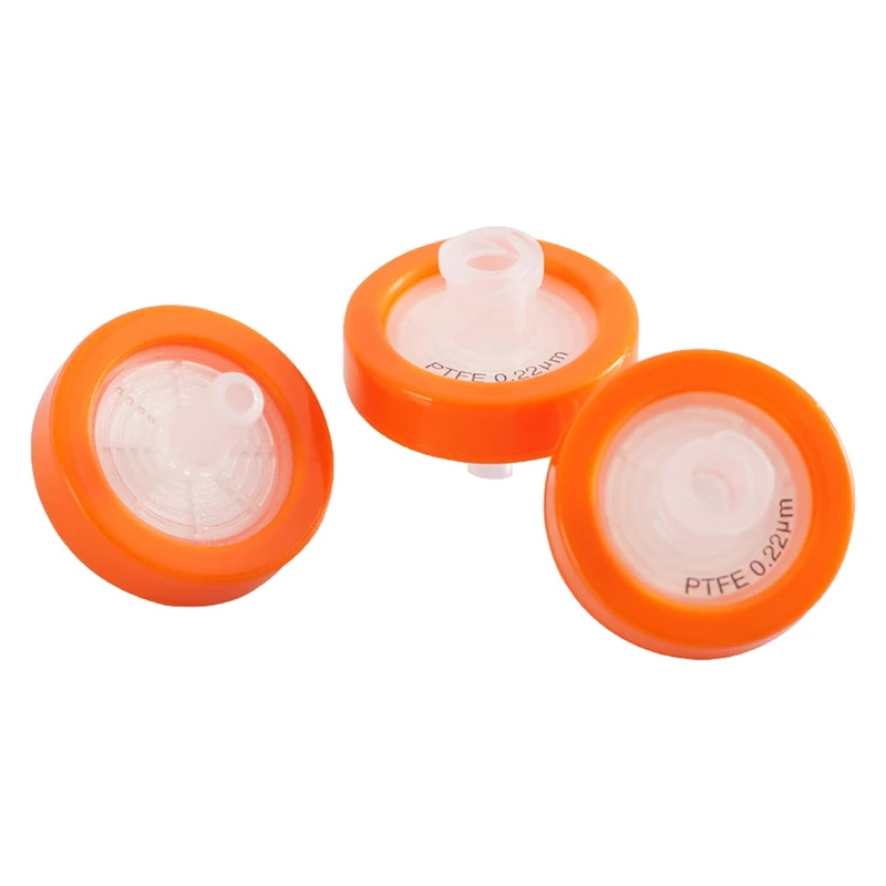 qpore 6-0134 Polypropylene/Polytetrafluoroethylene Syringe Filter, Non-Sterile, Hydrophobic, 25 mm Outer Diameter, 0.22 µm Pore Size, Pack of 100