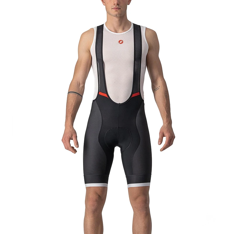 CASTELLI 4522003 COMPETIZIONE KIT BIB Men's Shorts Black White XL