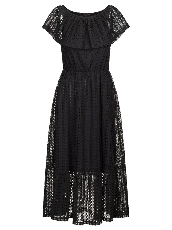 ApartFashion Women's Maxi Lace Dress, Navy, Normal