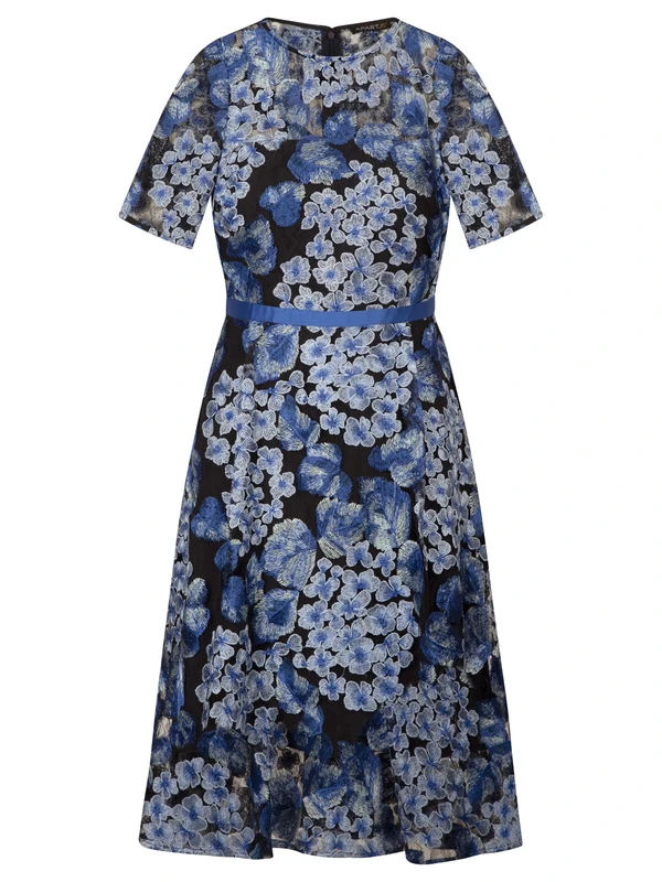 ApartFashion Women's Cocktail Dress, Blue/Multicolour, 8