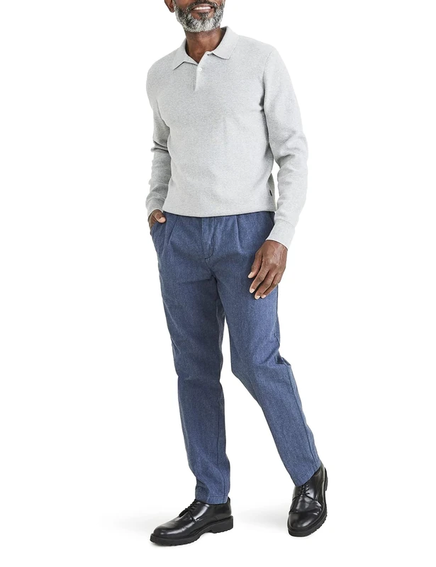Dockers Men's Hybrid Trousers Tapered, Cary Navy Blazer, M - Image 1