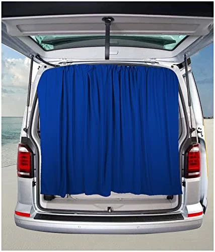 BREMER SITZBEZÜGE Tailgate Double Door Boot Cover Sun Protection Curtains Compatible with Mercedes Sprinter W906 from 2006-2017 in Blue