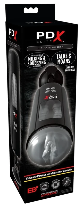 Pdx Elite Ultimate Milker Germ Masturbator Black One Size