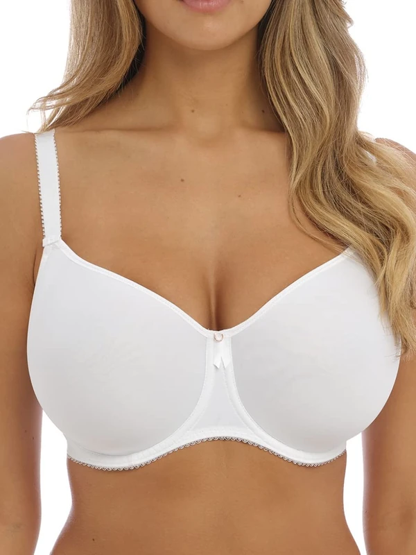 Fantasie Women's Rebecca Essentials Underwire Spacer T-Shirt Bra, Opaque, White, 38F