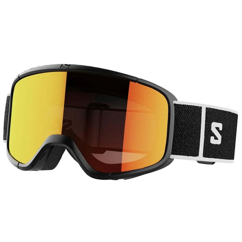 Salomon Aksium 20 S Unisex Goggles Ski Snowboarding, Great fit and comfort, Durability, and Superior eye protection, Black, One Size