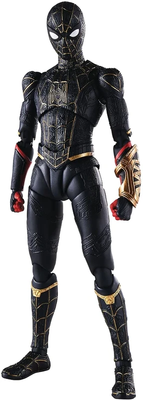 Bandai Tamashi Nations Spider-Man: Now Way Home - Spider-Man (Black & Gold Suit), Spirits S.H.Figuarts, Multicoloured