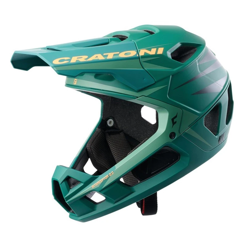 Cratoni Interceptor Helmet Green/Neon Orange Matt M - Image 1