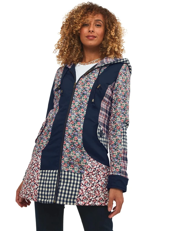 Joe Browns Women's Floral Mix it Up Patchwork Coat, Multi, 8