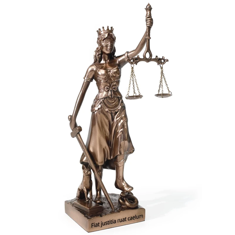 Magicsculp-The Lady Justice Statue - Greek Roman Goddess of Justice 12.9inch Museum Grade Collectible Figurine