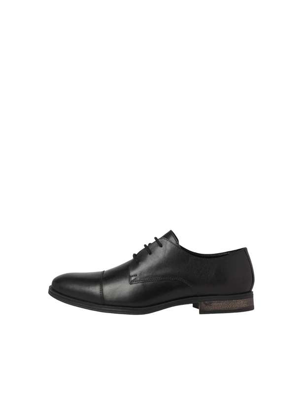 JACK & JONES Raymond Leather Shoe Mens Derby Shoes Anthracite 7 (41)