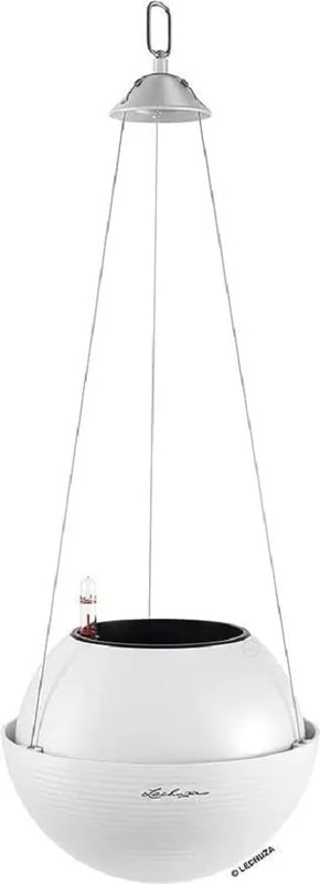 Lechuza Bola Colour 23 white 16760, Polypropylene (PP) Plastic, 23x23x18 cm