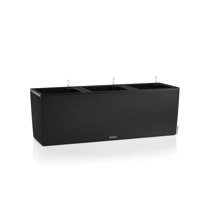 LECHUZA TRIO Stone 40 graphite black 15056