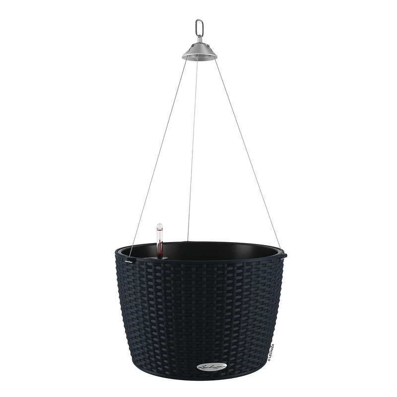 LECHUZA NIDO Cottage 35 graphite black 15303