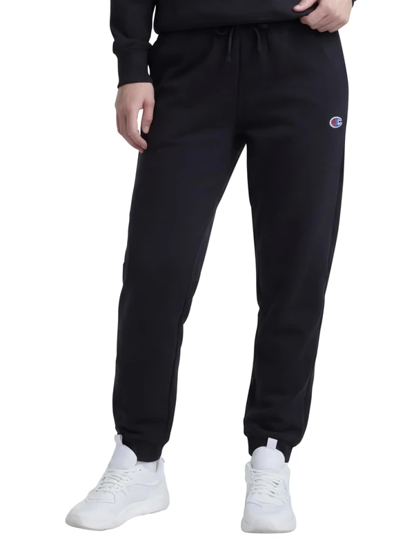 Champion Women's Jogger Powerblend Fleece Jogging Bottoms 29" (Plus Track Pants, Black, M