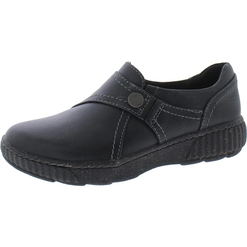 Clarks - Womens Caroline Pearl Shoes, Color Black Leather, Size: 7.5 UK Wide