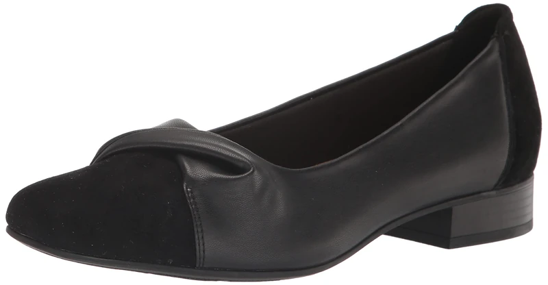 Clarks Women's Tilmont Dalia Ballet Flat, Black Combi, 5 UK