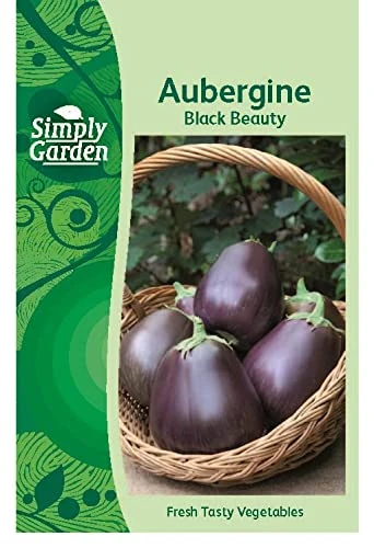 Aubergine Black Beauty Seeds Grow Your Own Vegetables Simply Garden