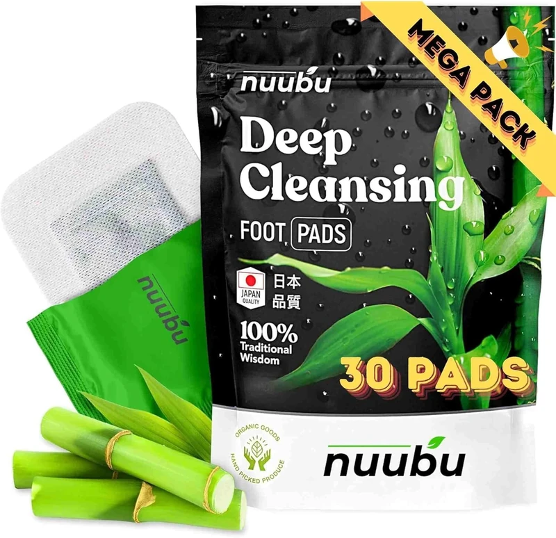 Nuubu Foot Patches 30 Pcs Natural Foot Pads