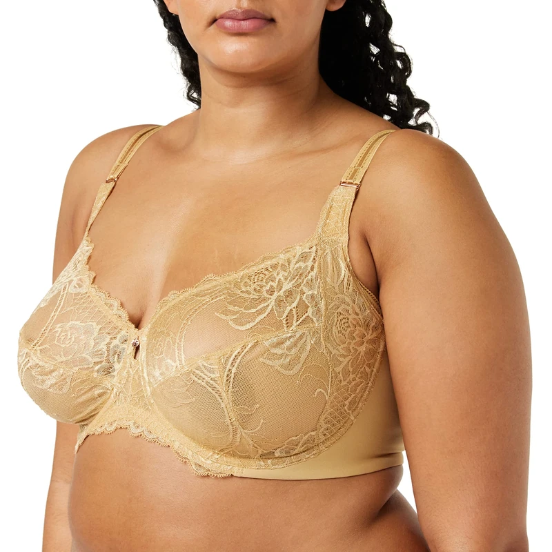 Triumph Women's Wild Peony Florale W Bra, Golden Earth, 34D