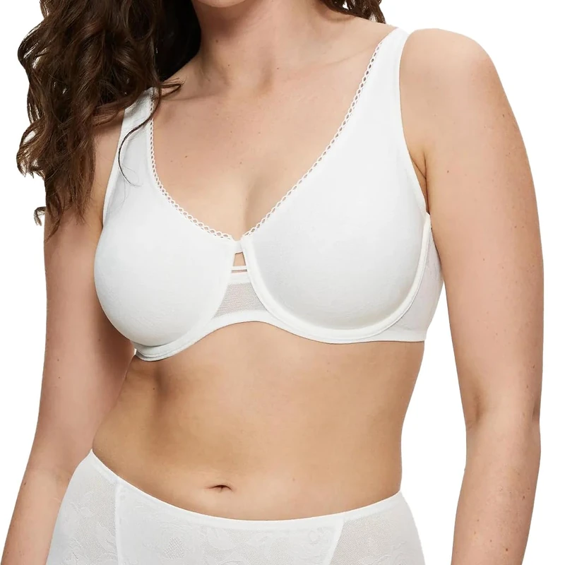 Triumph Womens Wild Rose Sensation W01 Bra, Silk White, 42D UK