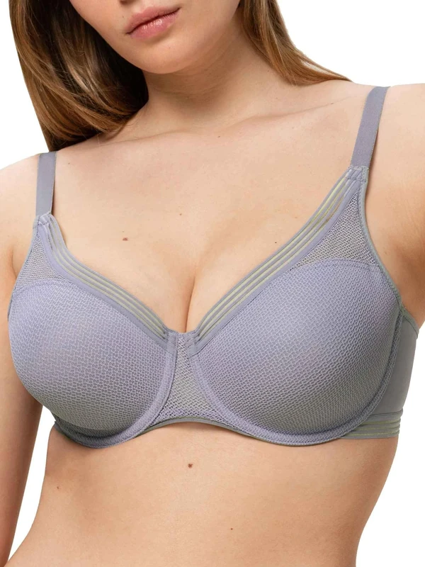 Triumph Women's Infinite Sensation Minimiser Bra, Morandi Grey, 32D