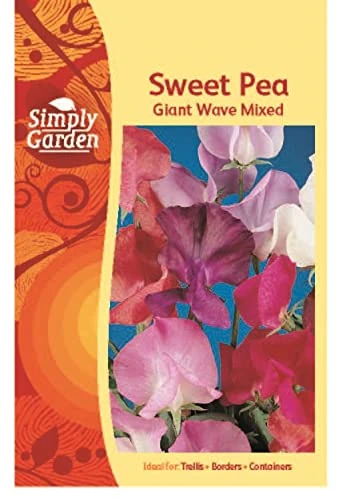Simply Garden Sweet Pea Giant Wave Mixed Seeds Grow Your Own Flowers Plants
