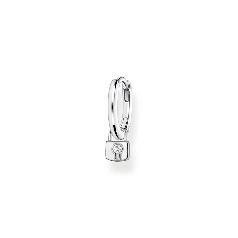 THOMAS SABO Single hoop earring with padlock pendant silver 925 Sterling Silver
