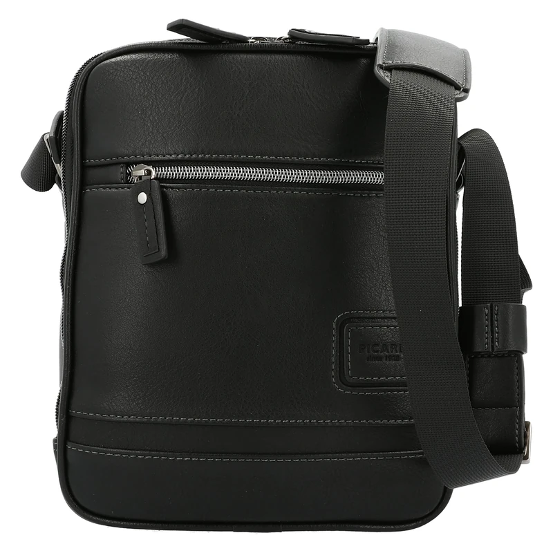 Picard Men's Shoulder Bag Breakers Synthetic Small with Zip Shoulder Bag Everyday Business, black, standard size, shoulder bag - Image 1