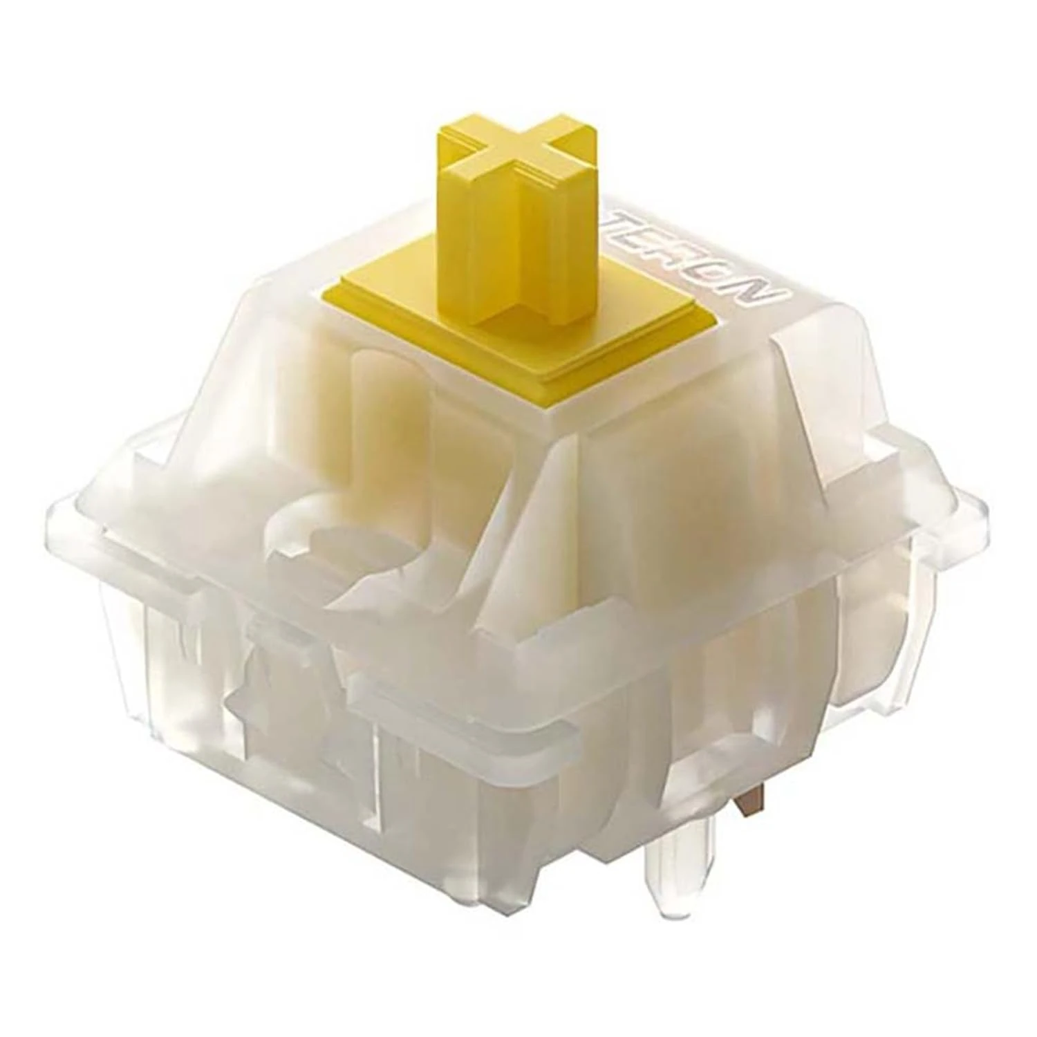 Gateron Switch Mechanical Keyboard Milk Yellow 5 Pins Yellow for All MX Mechanical Keyboards (72Pcs, Yellow)