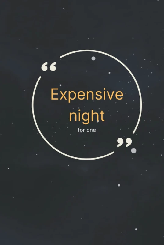 Notebook Expensive night for one: this is a notebook : 120 pages _ 6*9