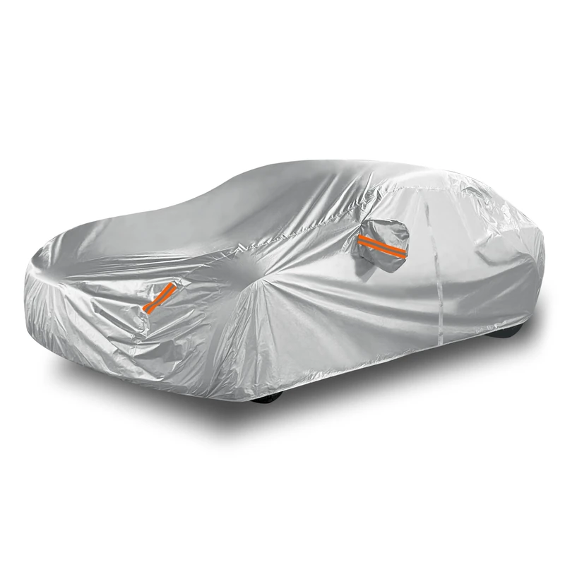 X AUTOHAUX 16ft Full Car Cover Waterproof Dustproof Sun Heat Protection 190T