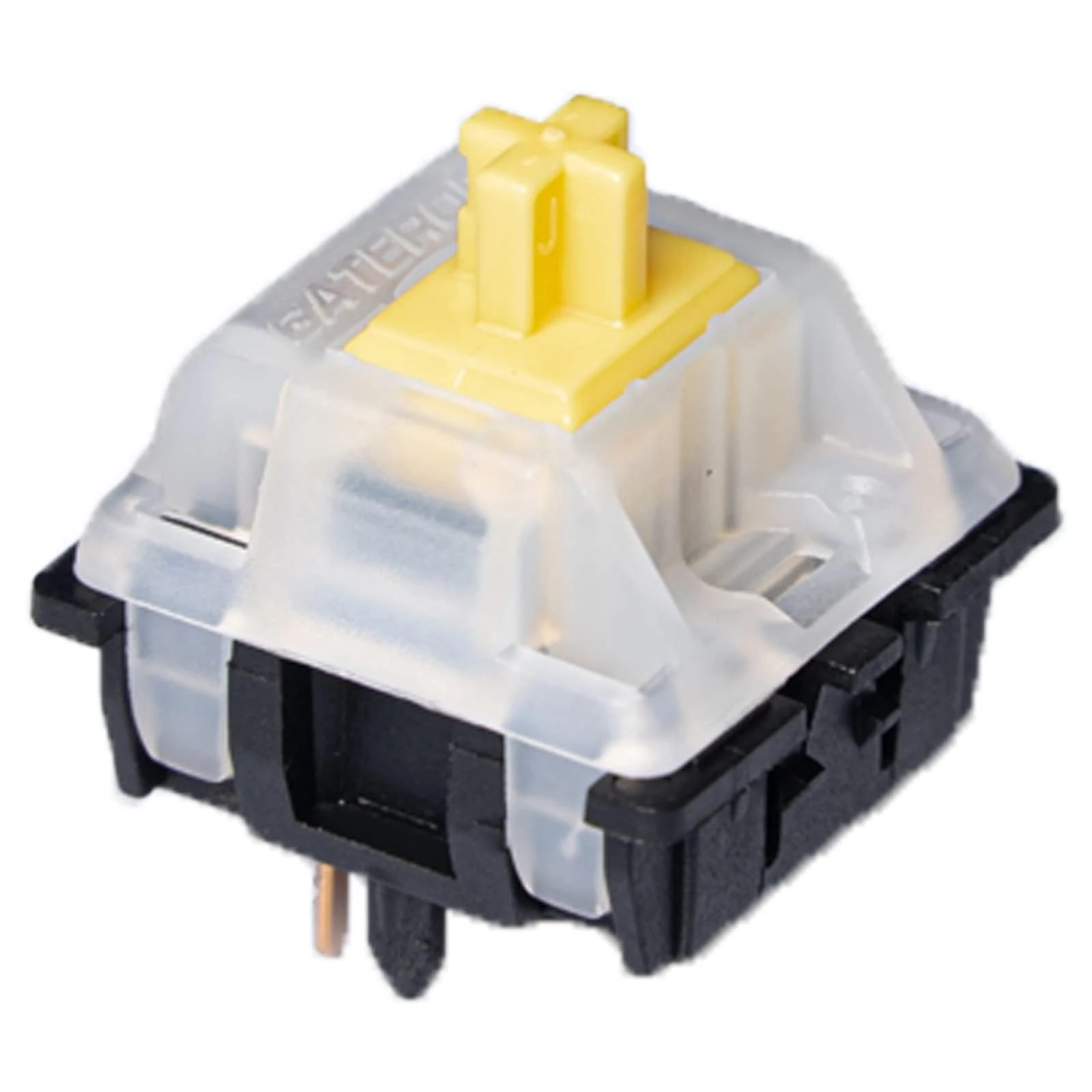 Gateron KS-3X47 Milky Yellow Switches Keyboard MX 5 pin Switches Suitable for Mechanical Keyboard RGB Lamp Shaft Body(108pcs,Yellow)