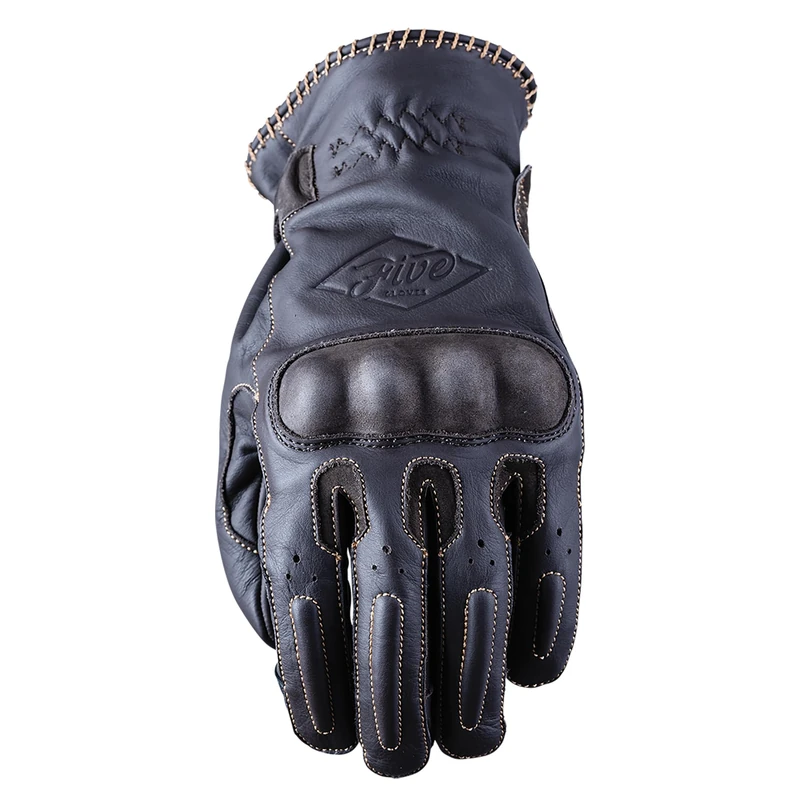 FIVE 830410 Custom Vintage Approved Motorcycle Gloves 1KP, OKLAHOMA, Brown, S